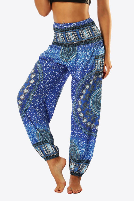 With Confidence High-Waist Printed Pants