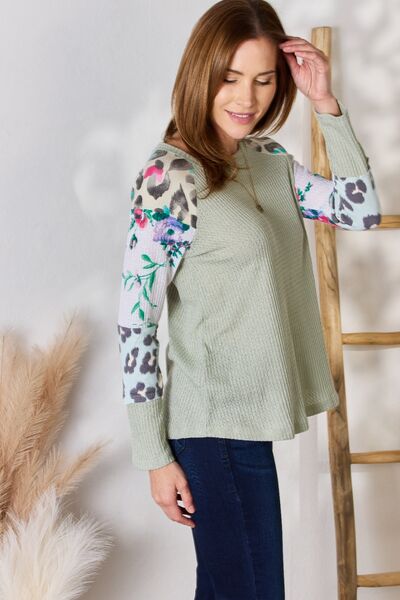 Hailey & Co Embracing Wildflowers Printed Blouse