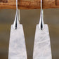 Everything Changes Handmade Natural Stone Dangle Earrings in Geometrical Shape