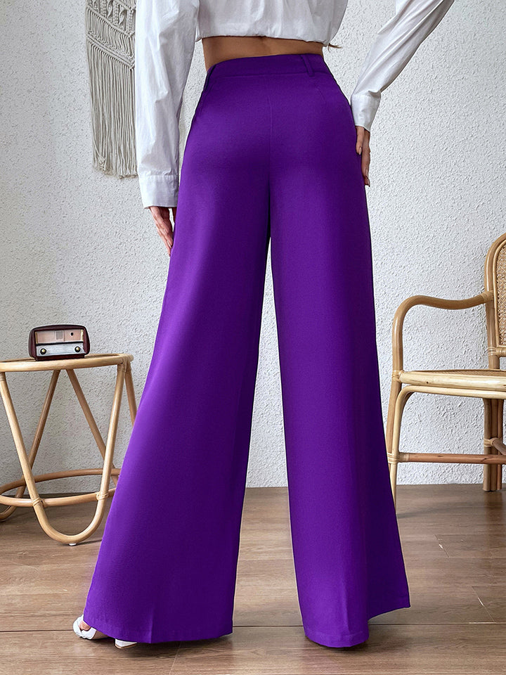 Purple Passion High Waist Wide Leg Pants