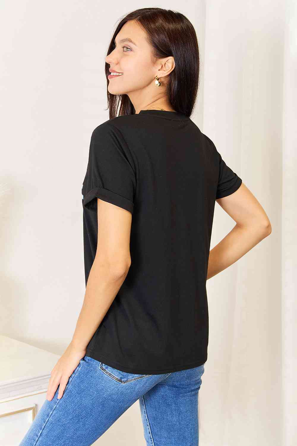 Simply Love Established Graphic Cuffed Sleeve T-Shirt