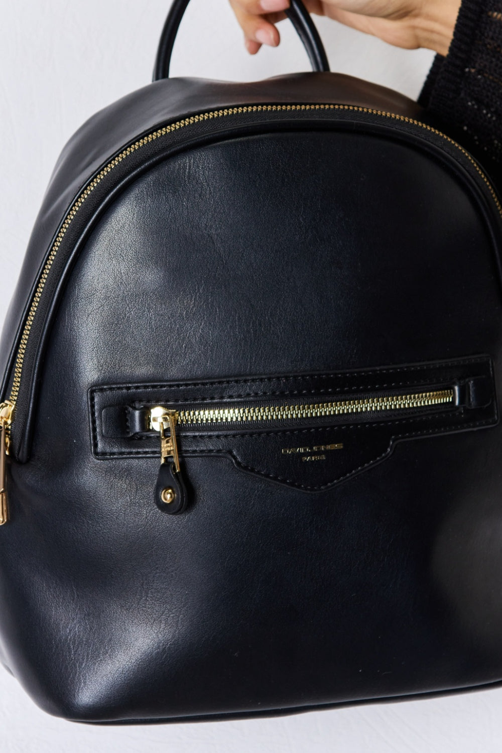 David Jones See The World PU Leather Backpack