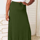 Double Take The Best Memories Soft Rayon Drawstring Waist Maxi Skirt
