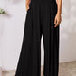 Double Take Phenomenally Me Smocked Wide Waistband Wide Leg Pants