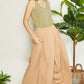 Mittoshop Feeling Free Wrap Pleating Detail Wide Leg Pants