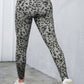 A Leopard's Spots Leopard Print Wide Waistband Leggings