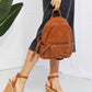 SHOMICO Certainly Chic Faux Leather Woven Backpack