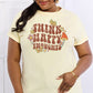 Simply Love THINK HAPPY THOUGHTS Graphic Cotton Tee