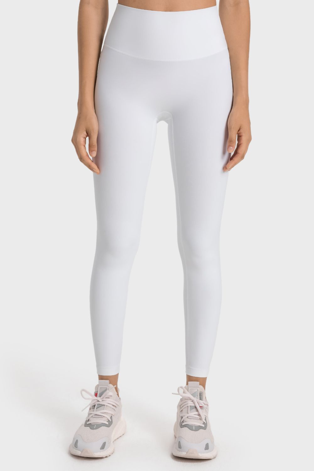 Meet You At The Bar(Bell) Feels Like Skin High-Rise Wide Waistband Yoga Leggings