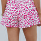 Getting Wild Leopard Print Elastic Waist Shorts