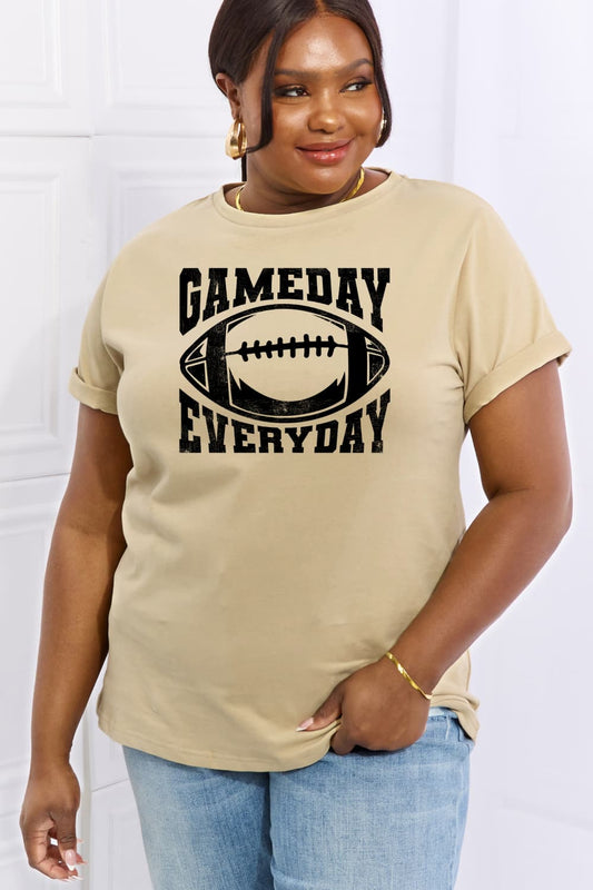 Simply Love GAMEDAY EVERYDAY Graphic Cotton Tee