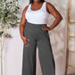Double Take Phenomenally Me Smocked Wide Waistband Wide Leg Pants