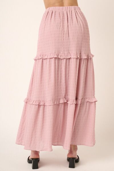 Mittoshop For The Day Drawstring High Waist Frill Skirt