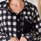 Hailey & Co By The Fireplace Plaid Button Up Jacket