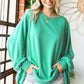 First Love Mint Conviction Exposed Seam Blouse