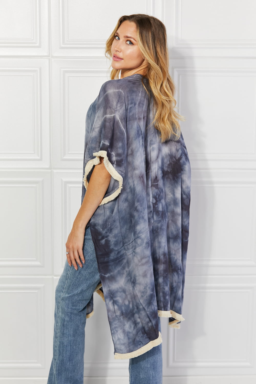 Justin Taylor Cloud Rush Swim Cover-Up Kimono Cardigan