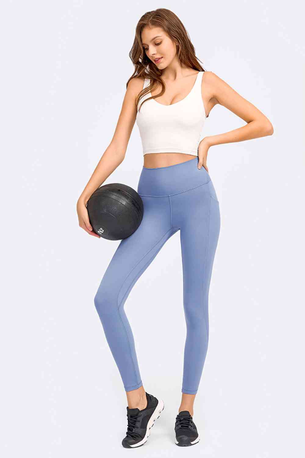 Cherished Deep V-Neck Crop Sports Bra
