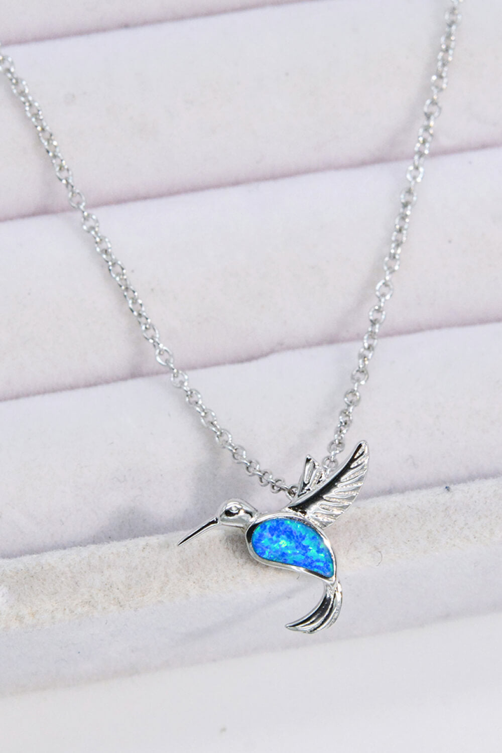 Crave To Fly Opal Bird 925 Sterling Silver Necklace