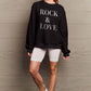 Simply Love ROCK ＆ LOVE Graphic Sweatshirt