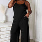 Basic Bae Hey Girl Spaghetti Strap V-Neck Jumpsuit with Pockets