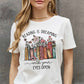 Simply Love READING IS DREAMING WITH YOUR EYES OPEN Graphic Cotton Tee