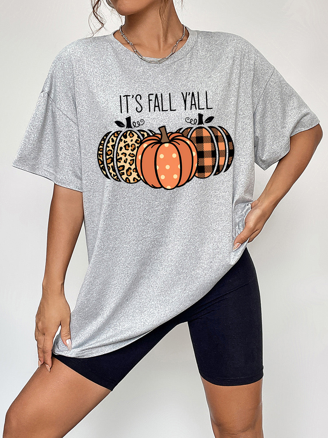 Simply Love Fall IT'S FALL Y'ALL Graphic T-Shirt