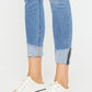 Kancan Gabby Distressed Cat's Whiskers Button Fly Jeans