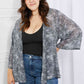Melody Slithering Through Snake Print Chiffon Kimono