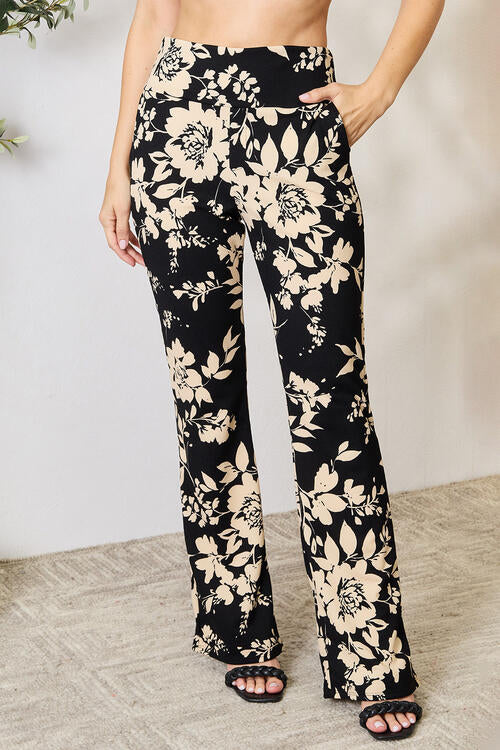 Heimish I'm A Wildflower High Waist Floral Flare Pants