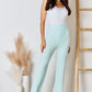 RISEN All Day Mint High Waist Ultra Soft Knit Flare Pants