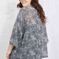 Melody Slithering Through Snake Print Chiffon Kimono