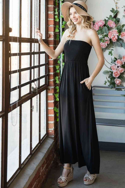 Heimish No Hiding Strapless Maxi Dress with Pockets