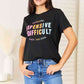 Simply Love Established Graphic Cuffed Sleeve T-Shirt