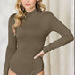 Basic Bae Staying Neutral Mock Neck Long Sleeve Bodysuit