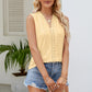 Mellow and Cute Spliced Lace V-Neck Tank