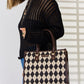 David Jones Makin' Statements Argyle Pattern PU Leather Handbag
