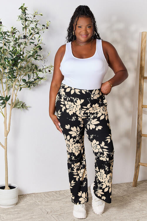 Heimish I'm A Wildflower High Waist Floral Flare Pants