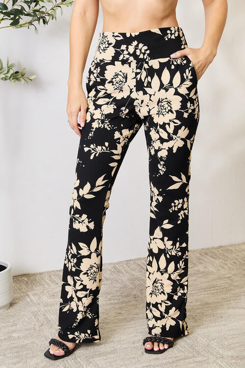 Heimish I'm A Wildflower High Waist Floral Flare Pants