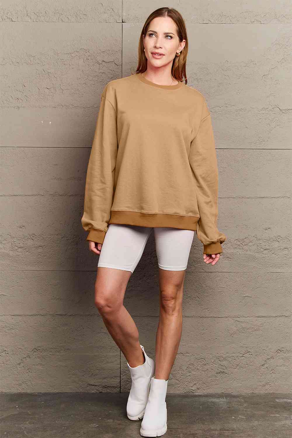 Simply Love COURAGEOUS Long Sleeve Graphic Sweatshirt