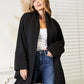 HEYSON Cuddled Up Open Front Cardigan with Scarf Design