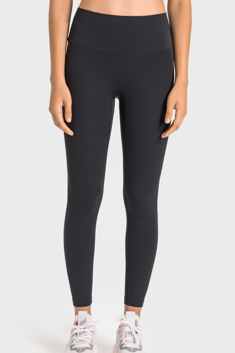 Meet You At The Bar(Bell) Feels Like Skin High-Rise Wide Waistband Yoga Leggings