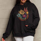 Simply Love Butterfly and Flower Graphic Hoodie