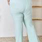 RISEN All Day Mint High Waist Ultra Soft Knit Flare Pants