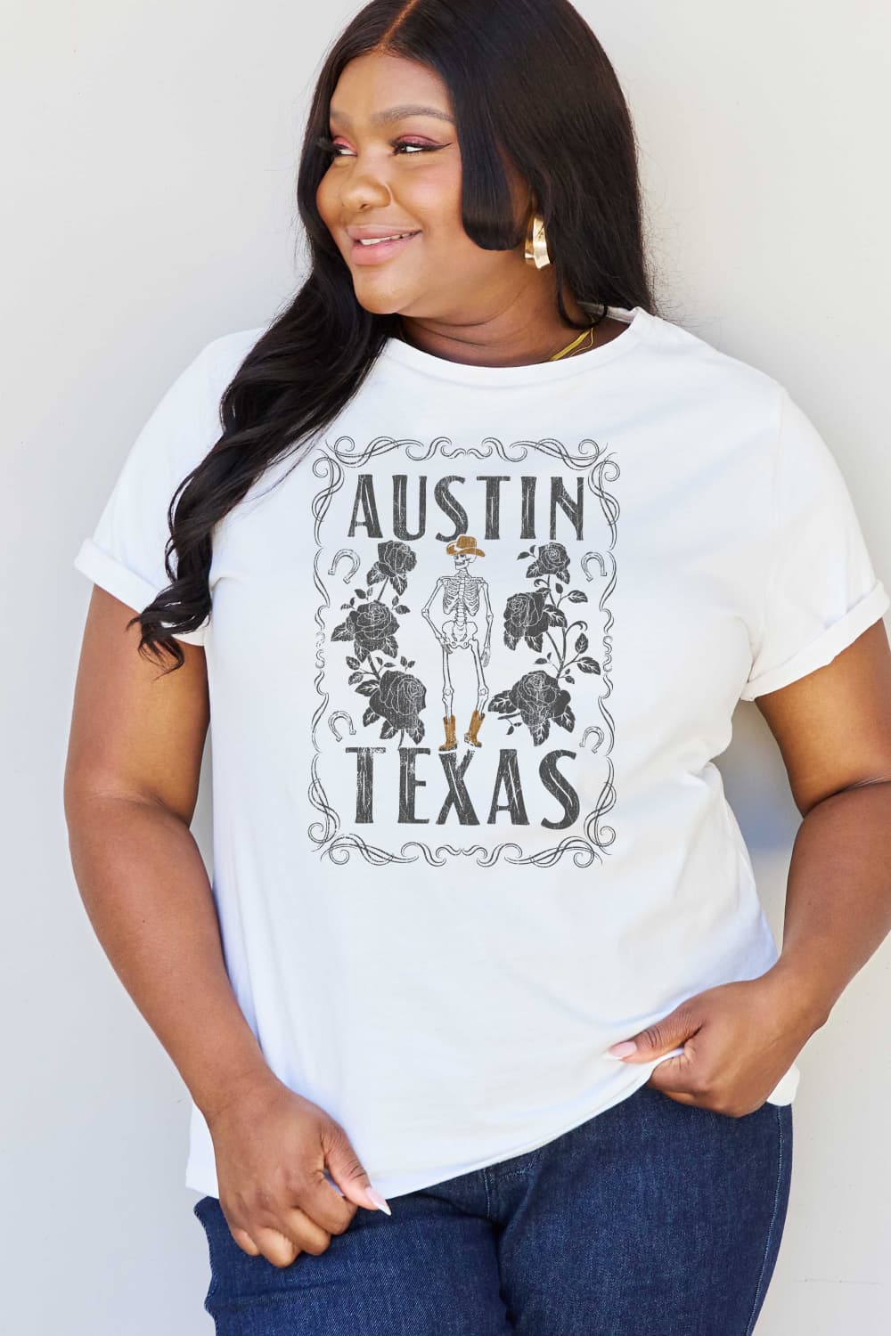 Simply Love AUSTIN  TEXAS Graphic Cotton T-Shirt