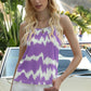 Purple is the Full Circle Tie-Dye Two-Tone Cami