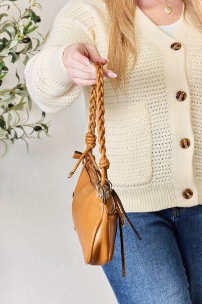 SHOMICO Live Your Life Braided Strap Shoulder Bag