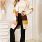 Woven Right I Like You A Latte Color Block Cardigan