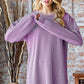 Heimish Serenity in Purple Dropped Shoulder Blouse