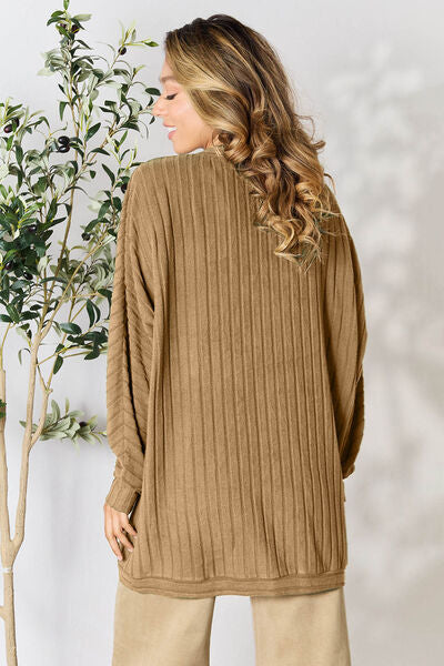 Basic Bae At First Sight Ribbed Cocoon Cardigan