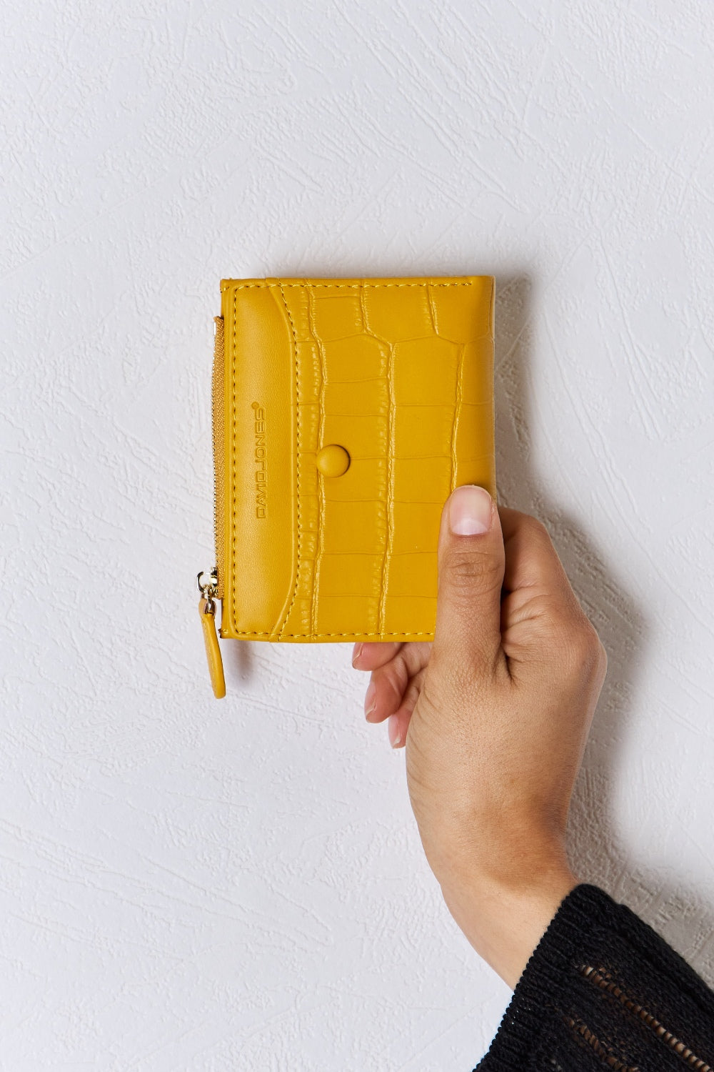 David Jones Through Thick & Thin Texture PU Leather Mini Wallet